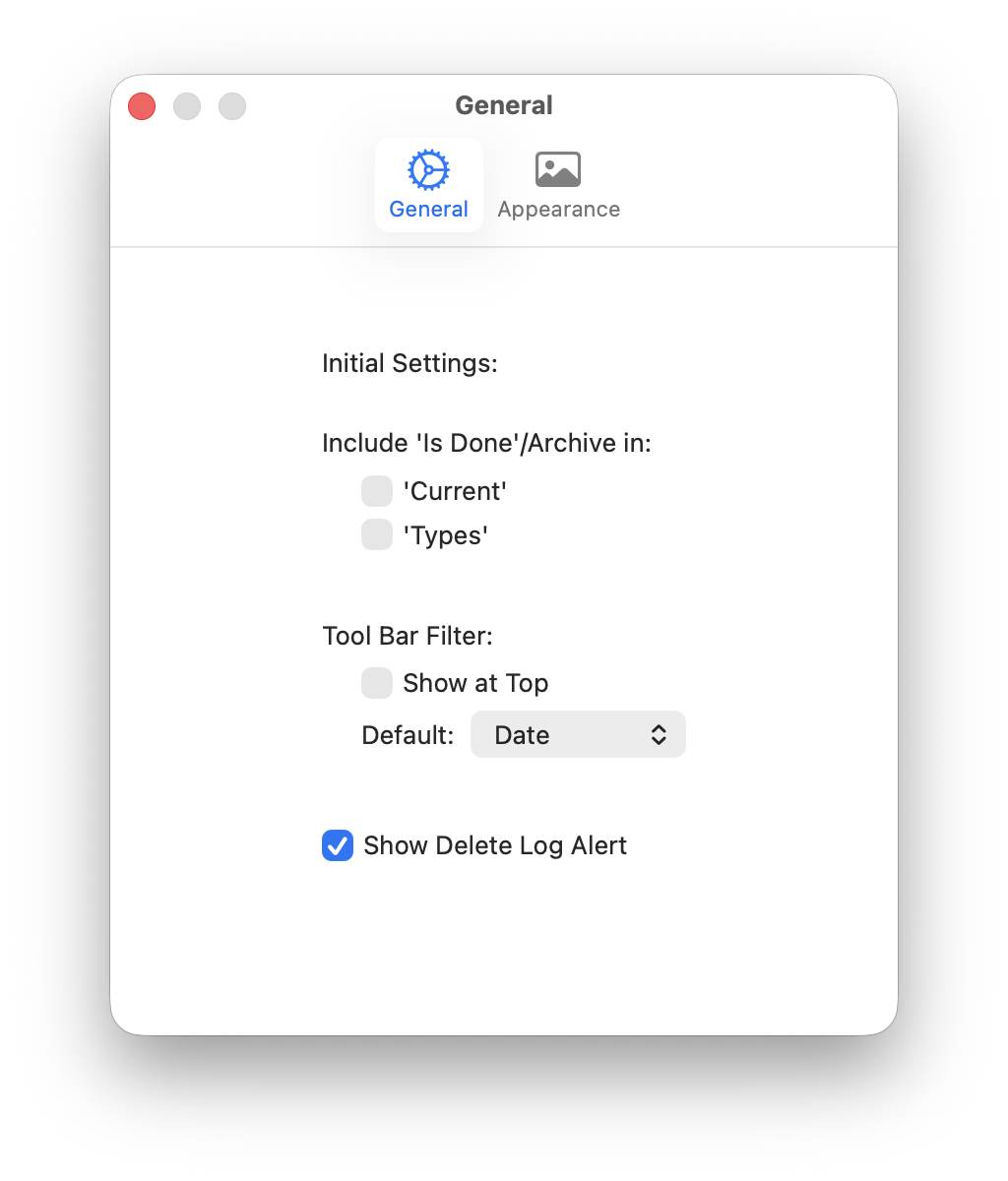 Settings General